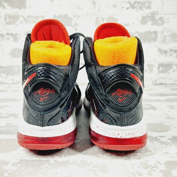 Nike Air Max 2010 Lebron VIII 8 Youth Bred Black Red OG Basketball Shoes V761 - Picture 6 of 13
